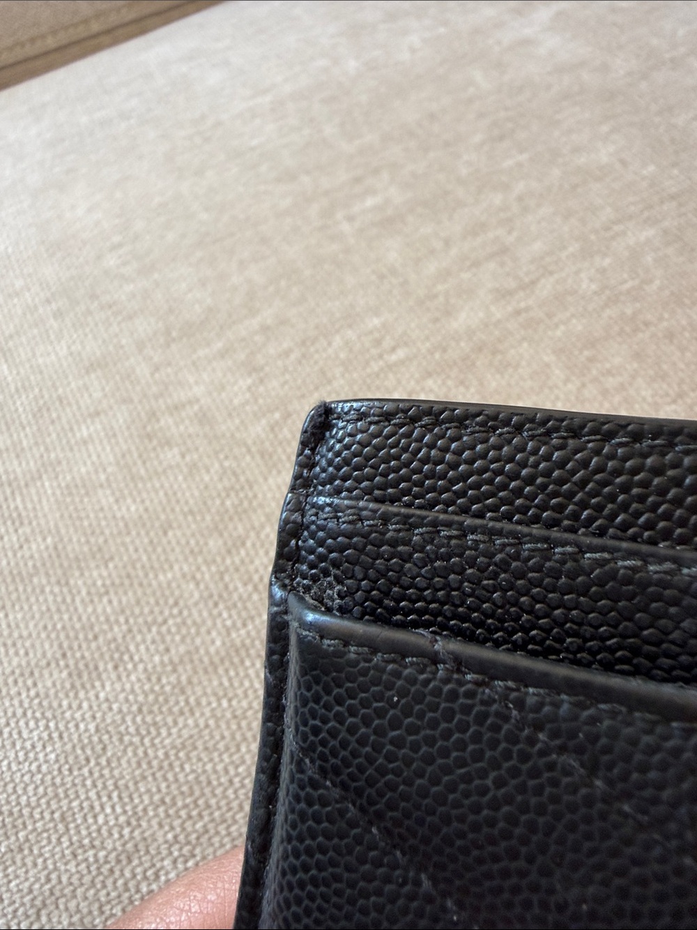 Saint Laurent Monogramme quilted textured-leather cardholder - Picture 10 of 11